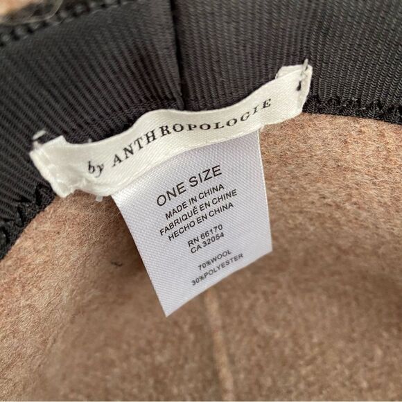 NEW Anthropologie Wool Bucket Hat in Cream Color One Size - Picture 7 of 7